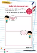 Materials treasure hunt activity