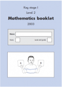 2003 Maths SATs Papers