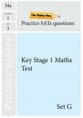 KS1 Maths practice paper set G TheSchoolRun