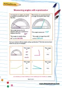 Measuring angles with a protractor worksheet