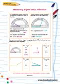 Measuring angles with a protractor worksheet