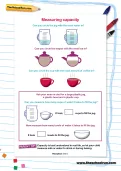 Measuring capacity worksheet