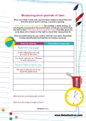 Measuring short periods of time worksheet