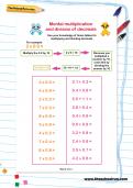 Mental multiplication and division of decimals