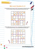 Mini word Sudoku