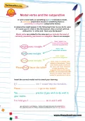 Modal verbs and the subjunctive worksheet
