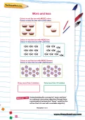 More and less worksheet