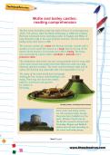 Motte and bailey castles: reading comprehension