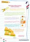 Multi-step problem-solving: all four operations worksheet
