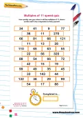 Multiples of 11 speed quiz