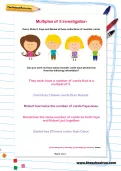 Multiples of 5 investigation worksheet