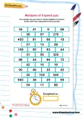 Multiples of 9 speed quiz