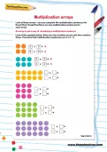 Multiplication arrays worksheet