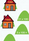 Multiplying a one digit or two digit number by 100 tutorial