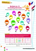 Multiply by 10 worksheet