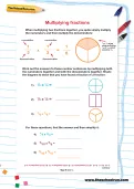 Multiplying fractions worksheet