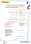 Multiplying using long multiplication