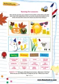 Naming the seasons worksheet