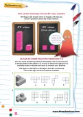 Non-verbal reasoning worksheet: 2D and 3D views practice