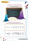 Non-verbal reasoning worksheet: 2D shape-building