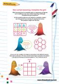 Non-verbal reasoning worksheet: Complete the grid
