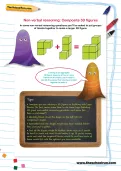 Non-verbal reasoning worksheet: Composite 3D figures