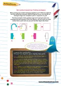 Non-verbal reasoning worksheet: Finding analogies