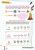 Non-verbal reasoning worksheet: Finding hidden figures