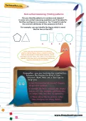 Non-verbal reasoning worksheet: Finding patterns