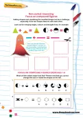 Non-verbal reasoning worksheet: Focus on compound figures