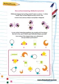 Non-verbal reasoning worksheet: Reflection practice