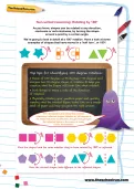 Non-verbal reasoning worksheet: Rotating by 180°