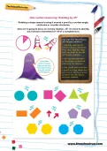 Non-verbal reasoning worksheet: Rotating by 45º
