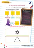 Non-verbal reasoning worksheet: Symmetry revision