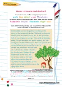 Nouns: concrete and abstract worksheet