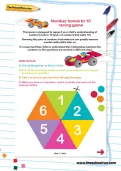 Number bonds to 10 racing game
