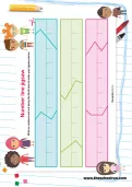 Number line jigsaw worksheet
