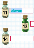 Read and write numbers from one to twenty in words tutorial