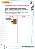 Observing forces - pushes and pulls