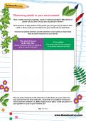 Observing plants in your environment worksheet