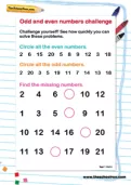 Odd and even numbers challenge