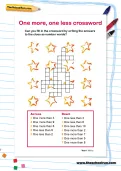 One more, one less crossword