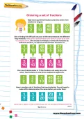 Ordering a set of fractions