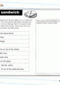 Ordering and writing instructions worksheet