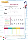 Short vowel sounds page