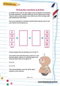 Page from Year 6 Function Machine worksheet