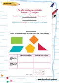 Parallel and perpendicular lines in 2D shapes