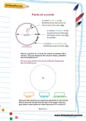 Parts of a circle worksheet