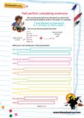 Past perfect: completing sentences worksheet