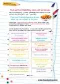 Past perfect: matching halves of sentences worksheet